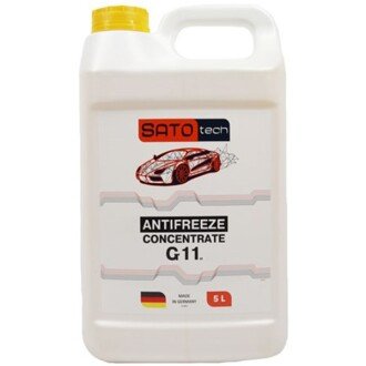 Антифриз-концентрат Antifreeze G11 Concentrate -80°C желтый, 5л - SATO TECH G1105Y