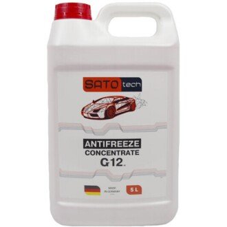 Антифриз-концентрат Antifreeze G12 Concentrate -80°C червоний, 5л - SATO TECH G1205R