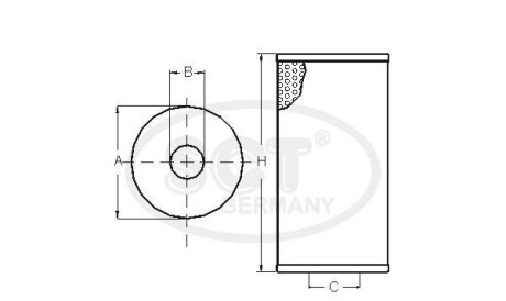 Фото 4 - Масляный фильтр SCT Germany SH 424 P (SH424P)
