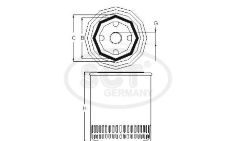 Фото 3 - Масляний фільтр SCT Germany SM133