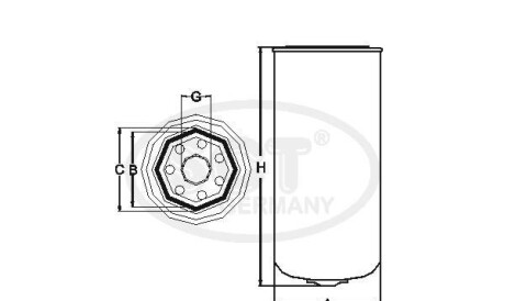 Фото 3 - Паливний фільтр SCT Germany ST 6078 (ST6078)