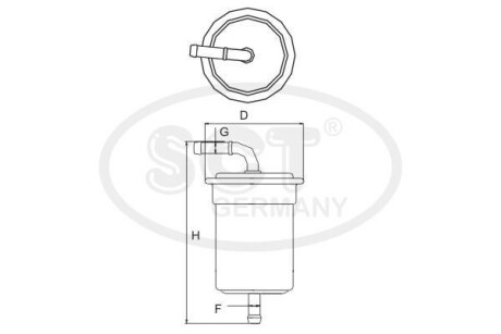 Фото 3 - Паливний фільтр SCT Germany ST713