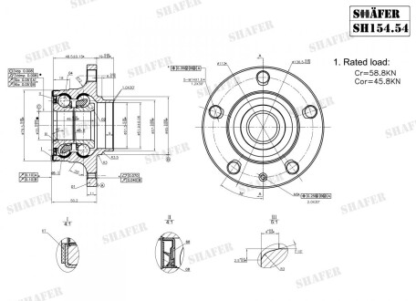 Ступица задняя - SHAFER SH154.54K