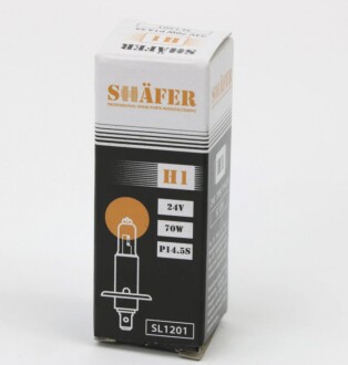 Автолампа H1 P14,5s 70 W прозрачная - SHAFER SL1201