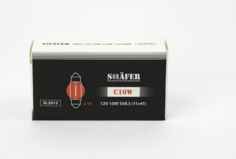 Лампа накалювання 12V C10W SV8.5 - SHAFER SL2013