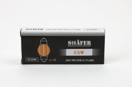 Автолампа C5W SV8,5 5 W - SHAFER SL2209