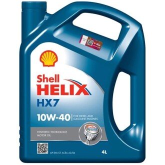 Моторна олива Helix HX7 10W-40, 4 л (550040315) - SHELL 4107456 (фото 1)