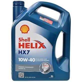 Моторное масло Helix HX7 10W-40, 5 л - SHELL 550053738