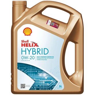 Моторна олива Helix Ultra Hybrid 0W-20, 5 л - SHELL 550056725