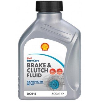 Жидкость тормозная, Brake & Clutch Fluid DOT4 ESL, 0.5л - SHELL AT59H