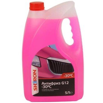 Антифриз Antifreeze G12 ready-mix -30°C червоний, 5л - SHERON 990966