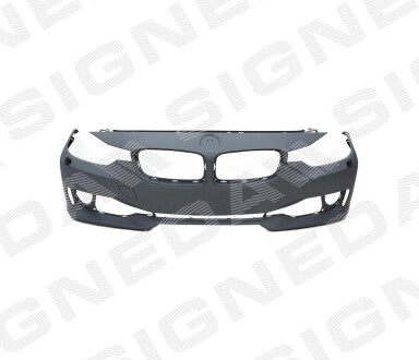 Бампер передний sdn/usa, без отверстия для камеры, без отверстий под парктроники, с отверст. для омывателей, грунтов - Signeda PBM04233BA