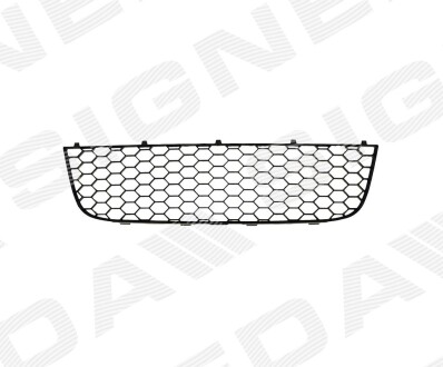 Решетка в бампер vw golf v, 03 - 08 gti,черный - (1K0853677B, 1K0853677B9B9) Signeda PVW07076GA