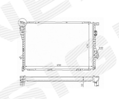 Радиатор - (2246012) Signeda RA60603Q