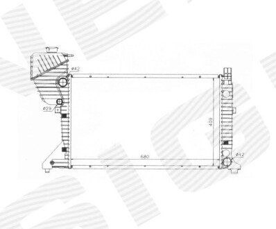 Радиатор - Signeda RA62519A