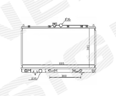 Радиатор - (2146052A00, MR497740, MR571798) Signeda RA62894Q