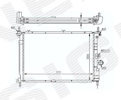 Радиатор - Signeda RA63278A