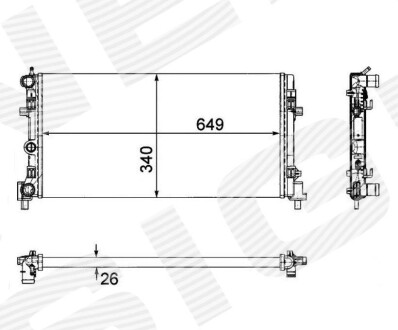 Радиатор - Signeda RA640012Q