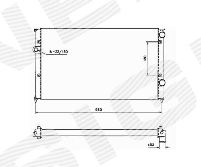 Радиатор - Signeda RA65247A