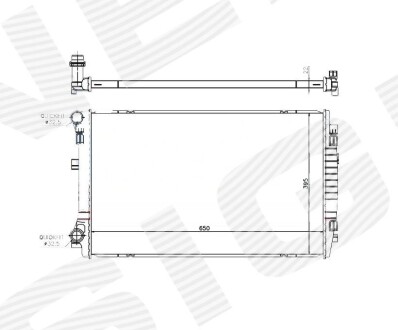 Радіатор skoda yeti, 10 - - (5Q0121251EM, 5Q0121251ER, 5Q0121251GD) Signeda RA65303Q