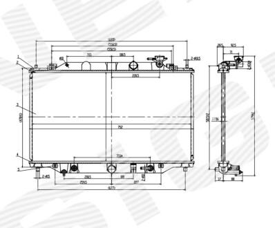 Радиатор 2.2d, at, eda\\\cooling - Signeda RA68533Q