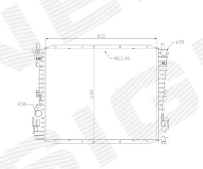 Радиатор - Signeda RAFD37141A