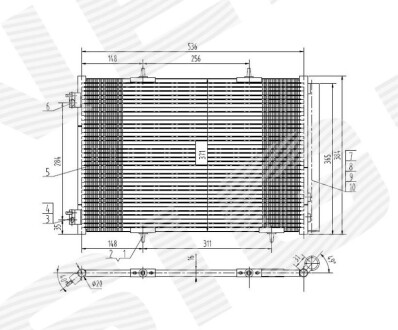 Радиатор кондиционера - Signeda RC940055Q