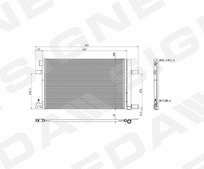 Радиатор кондиционера - Signeda RC940135