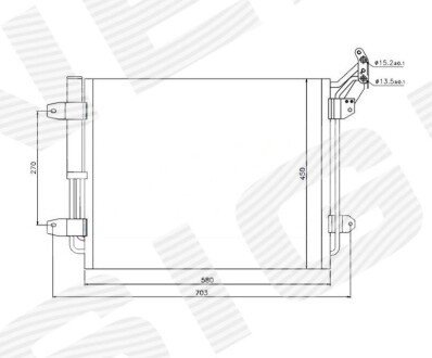 Радиатор кондиционера - Signeda RC940138