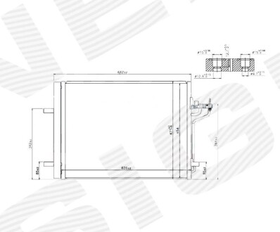 Радиатор кондиционера - (1693590, 2002808, 8V6119710FA) Signeda RC940183Q