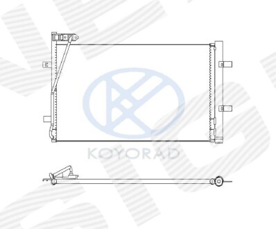 Радиатор кондиционера - (8U0260401B, 8U0260401C) Signeda RC940255