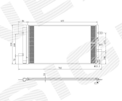 Радиатор кондиционера - (8T0260403D, 8T0260403E, 8T0260403G) Signeda RC940453