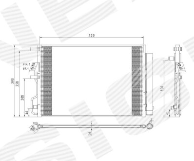 Радиатор кондиционера - Signeda RC940771