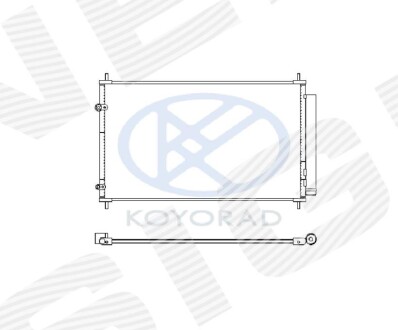 Радиатор кондиционера 1.5 hybrid, koyorad - (884600D220, 8846052170, 8846012590) Signeda RC940804K