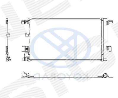 Радиатор кондиционера koyorad - (8W0816421C) Signeda RC941076