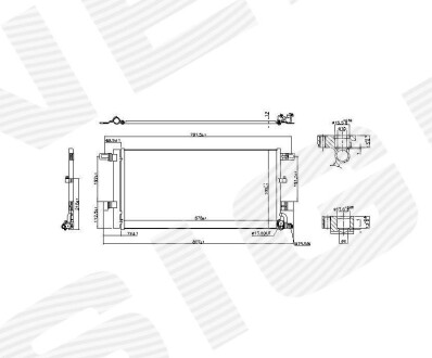 Радиатор кондиционера - Signeda RC941076B