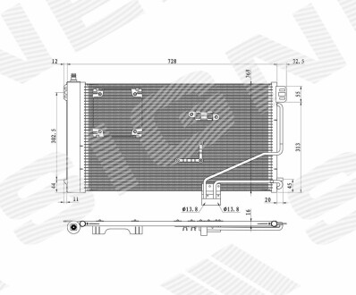 Радиатор кондиционера - Signeda RC94545