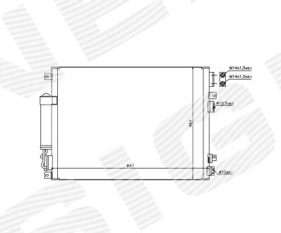 Радиатор кондиционера - Signeda RC9455594874