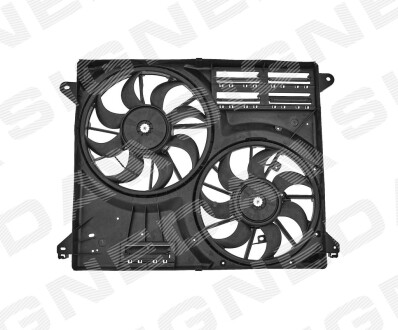 Дифузор радиатора 2.0 ecoboost / 2.7 v6 ecoboost / 3.5 v6, двойной, ел, двигатель, рама, крылчятка - Signeda RDFD66164A