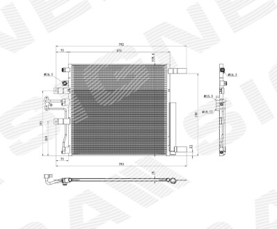 Радиатор кондиционера - Signeda RDG39061A