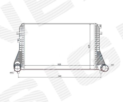 Интеркулер - (3AA145805A) Signeda RI96542