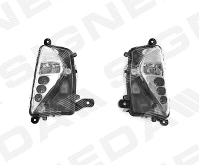 Противотуманная фара toyota prius (xw50), 16 - - (8122047020) Signeda ZTY2080KSET