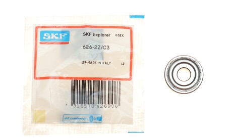 Фото 2 - Автозапчасть SKF 626-2Z/C3
