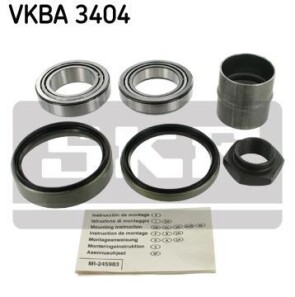 Комплект підшипника колеса передн Лів/Прав (45x75x21,5) MERCEDES MB (W631), T1 (B602) JAGUAR XJ 2.3D-4.0 02.88-05.03 - ((CBC1706, CCC4466, CAC6333, JLM1708, JLM21053)) SKF VKBA 3404