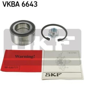 Комплект подшипника ступицы колеса - (4686083E10, 4686080G01, 4686080G00) SKF VKBA 6643