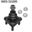 Sworzeё wah. VAG A3 (8L1)/GOLF IV/NEWBEETLE - (8N0407365A, 8N0407365B, 8N0407365C) SKF VKDS 311005 (фото 1)