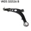 Wahacz FIAT, LANCIA IDEA, MUSA (350_), YPSILON (843_) - (50703232, 51839219) SKF VKDS322116B (фото 1)