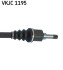 Приводна напіввісь - ((3272TC, 3272TE, 9686650380)) SKF VKJC1195 (фото 3)