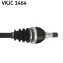 P?гOМ OPEL ASTRA H LE 1,3CDTI/1,7CDTI 571MM - (24462244, 375024, 374549) SKF VKJC1464 (фото 3)