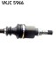 Приводна напіввісь - ((7711368677, 8200543868)) SKF VKJC5966 (фото 3)